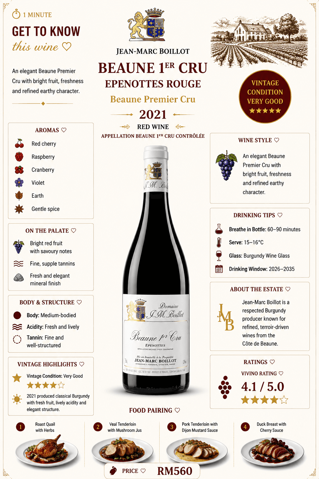 Beaune 1er Cru "Epenottes" Rouge